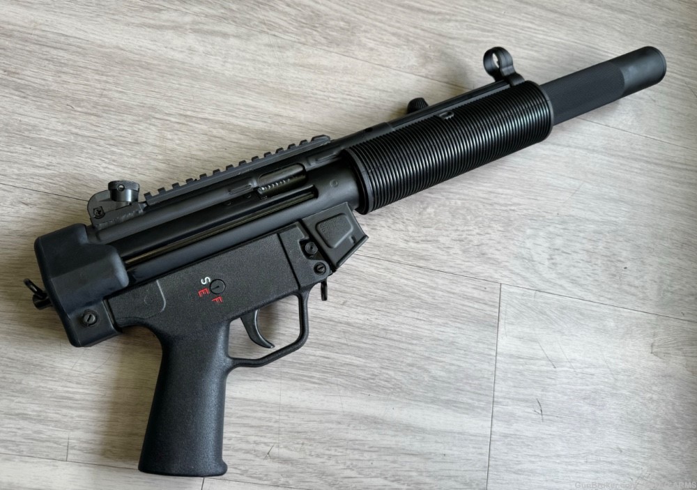 HTA/HITEC HP5SD pistol 9mm, welded Pic Rail and HTA 12” Suppressor MP5SD-img-4