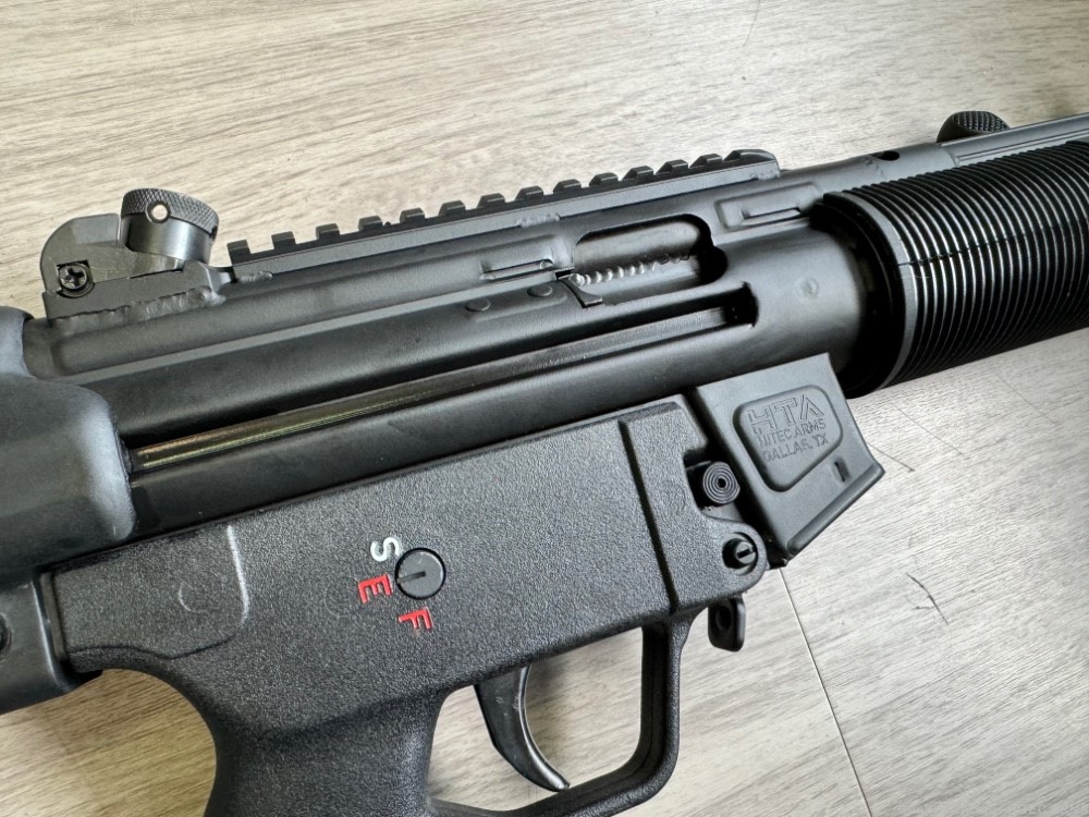 HTA/HITEC HP5SD pistol 9mm, welded Pic Rail and HTA 12” Suppressor MP5SD-img-10
