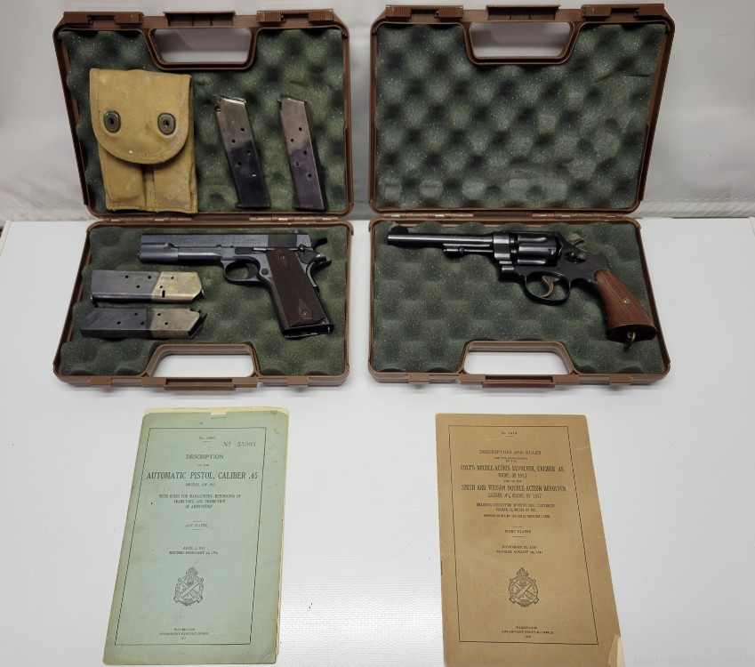 U.S. ARMY Colt M1911 & Smith and Wesson M1917-img-0