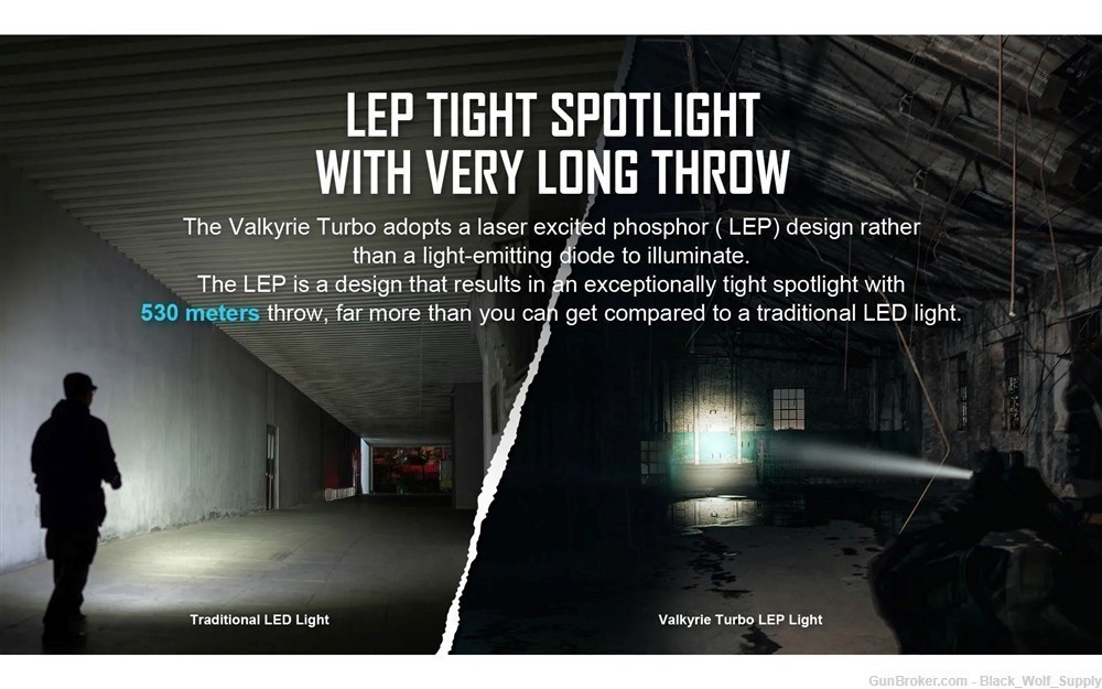 Olight Valkyrie Turbo LEP Tactical Flashlight FL-OL-VALKYRIETURBO-BK-img-2