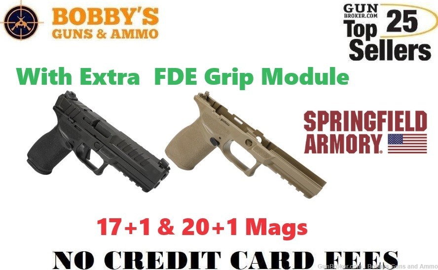 Springfield Armory Echelon 9mm 4.5" 20+1 Mag with ext FDE Grip Module Frame-img-0