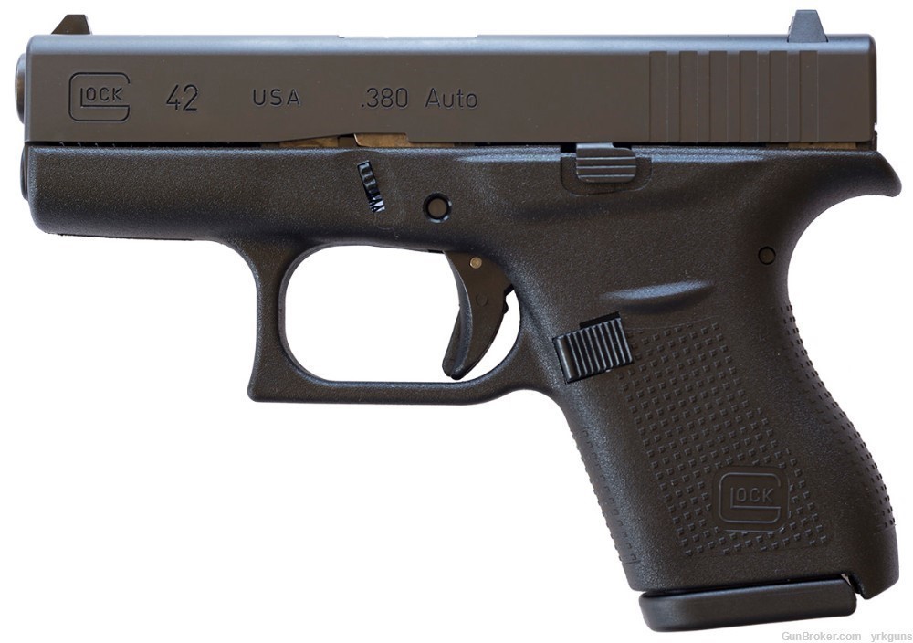 Glock 42 Compact 380ACP 3.25" 6rd USA Made Handgun NEW UI4250201-img-0