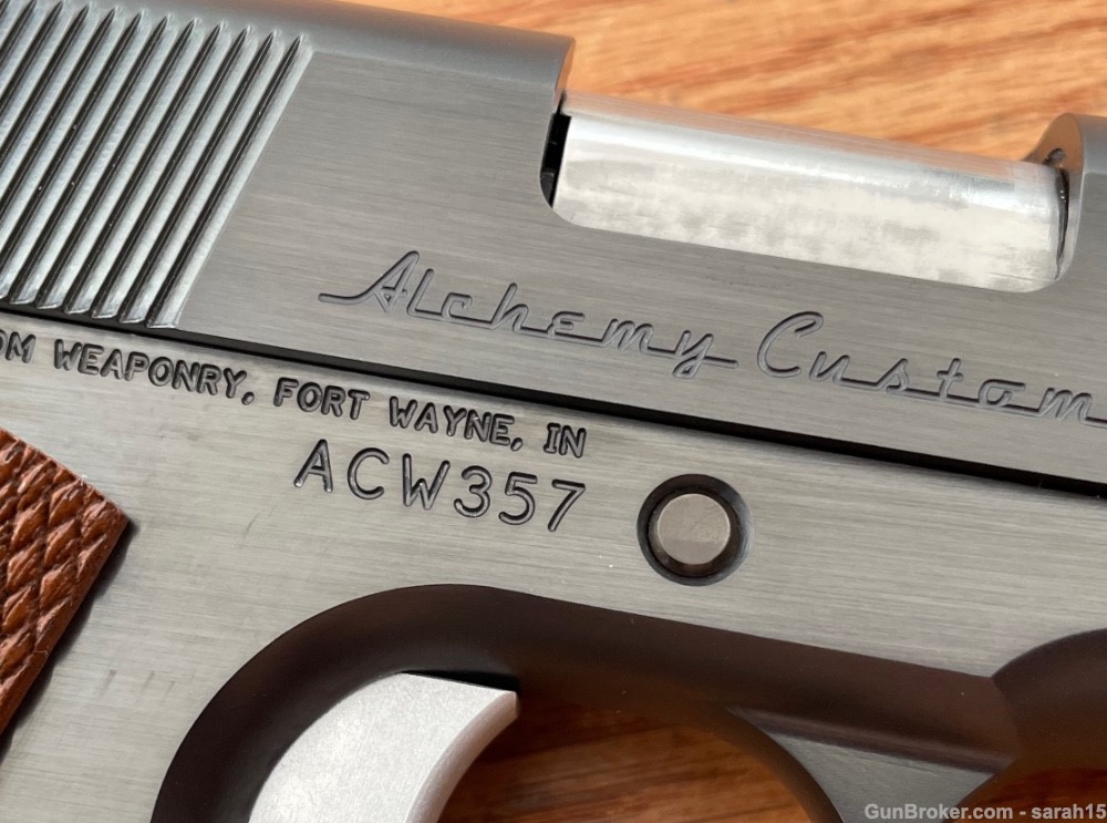 Alchemy Custom Weaponry ACW PRIME ELITE Government 1911 9MM USED Blued-img-5