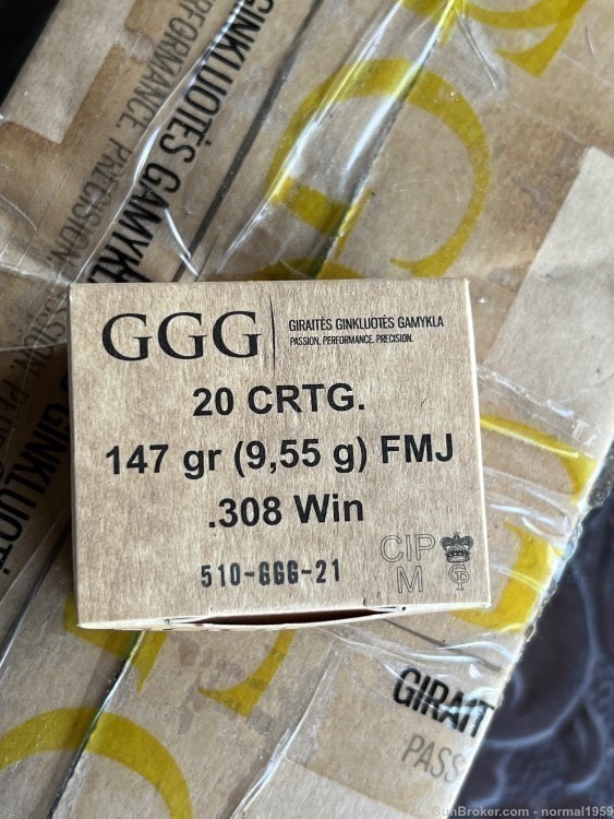 .308 WIN GGG 600 ROUNDS Very high-quality ammunition.-img-3