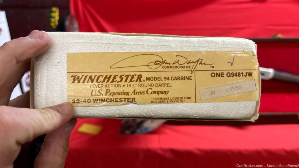 Winchester 94 John Wayne Commemorative 32-40 Win 18.50" Lever Action Rifle-img-11