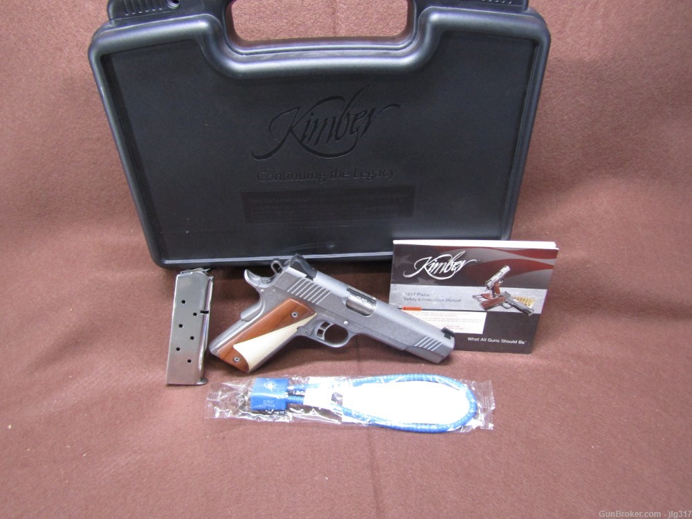 Kimber Stainless II Classic Engraved Edition 45 ACP Semi Safety Like New -img-0