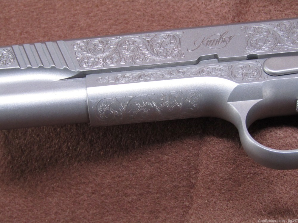 Kimber Stainless II Classic Engraved Edition 45 ACP Semi Safety Like New -img-18