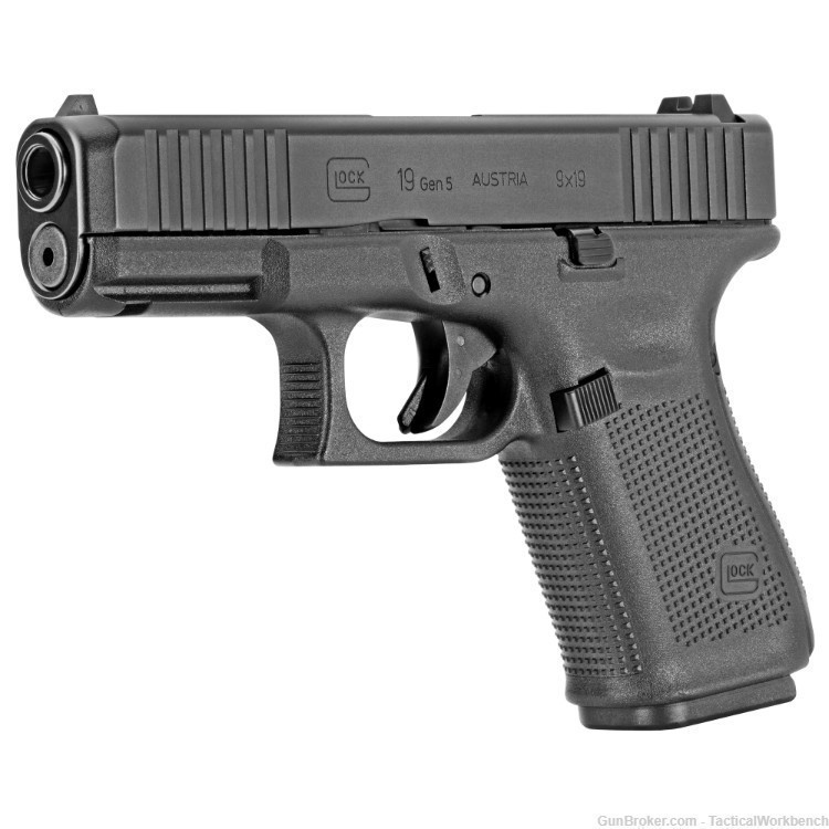 Glock 19 Gen 5, 9mm, 15rd, 3 Mags-img-1