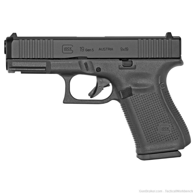 Glock 19 Gen 5, 9mm, 15rd, 3 Mags-img-3