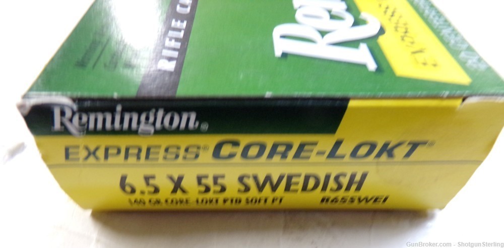 Remington 6.5x55 Swedish ammo with 140gr Core-Lokt bullets-img-0