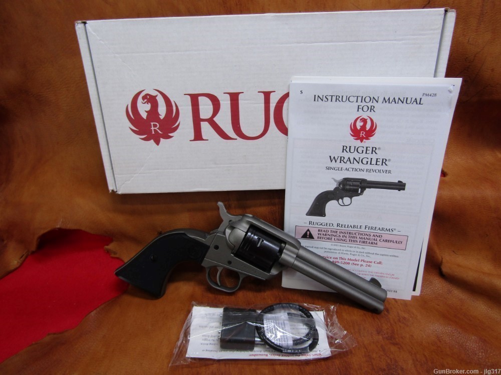Ruger Wrangler 22 LR 6 Shot Single Action Revolver New in Box 02003-img-0