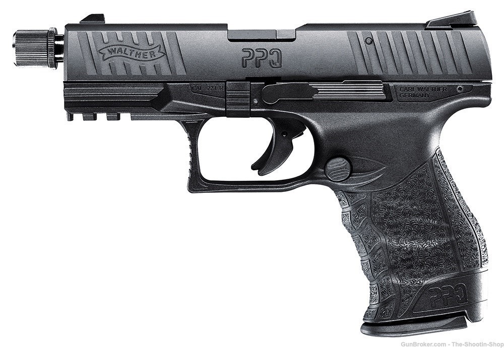 Walther Model PPQ M2 Tactical Pistol 22LR 12RD 4.6" TREADED BARREL New RAIL-img-0