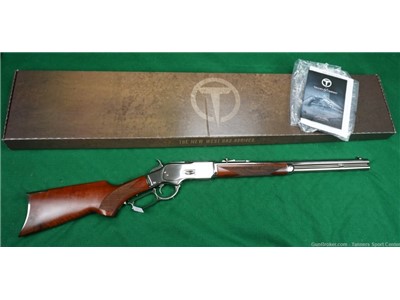 RARE! New Taylor's & Co Polished Nickel Winchester 1873 Carbine .357mag