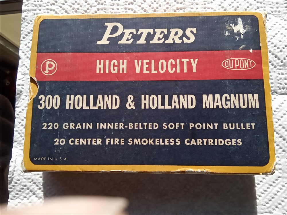 Vintage Peters 300 H&H Magnum ammo-img-0