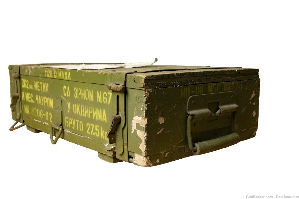Yugo 7.62x39 M67 Sealed Surplus Ammo Crate - 1,120 Rounds-img-3