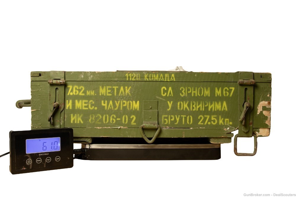 Yugo 7.62x39 M67 Sealed Surplus Ammo Crate - 1,120 Rounds-img-2