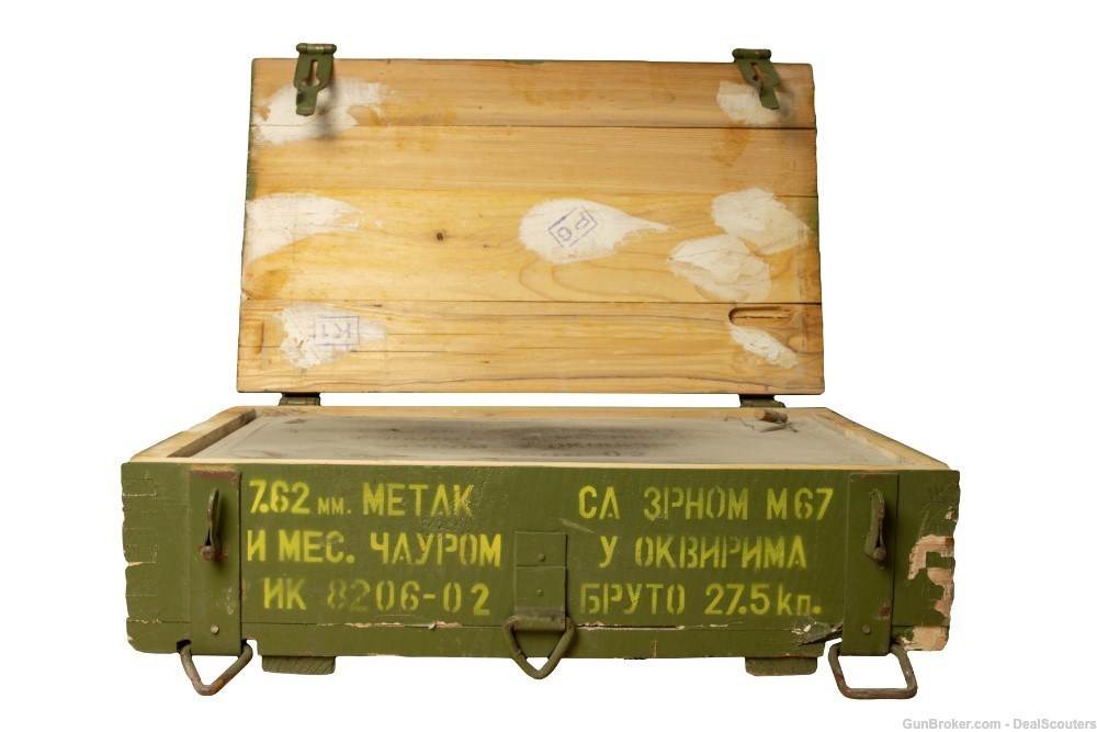 Yugo 7.62x39 M67 Sealed Surplus Ammo Crate - 1,120 Rounds-img-0