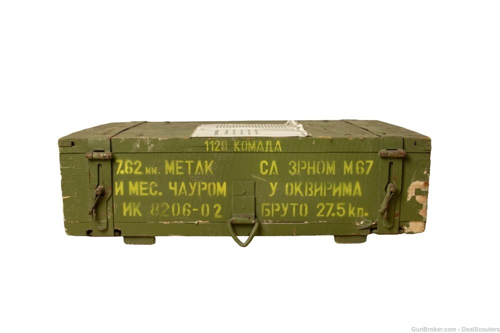 Yugo 7.62x39 M67 Sealed Surplus Ammo Crate - 1,120 Rounds-img-4