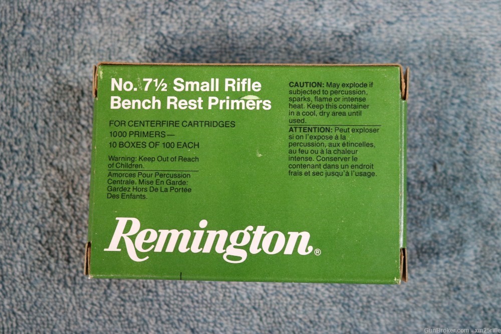 Remington No. 7 1/2 Small Rifle Bench Rest Primers-img-0