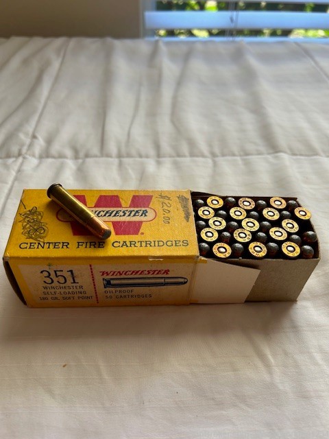 Winchester 351 S.L. 180 Gr. Soft Point (50 rnds)-img-0