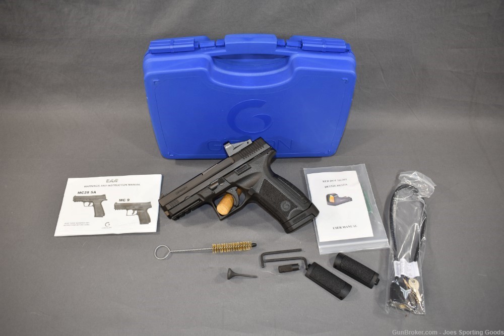 Girsan MC 9 - 9mm Semi-Automatic Pistol w/ Perry Red Dot Sight & Case-img-0