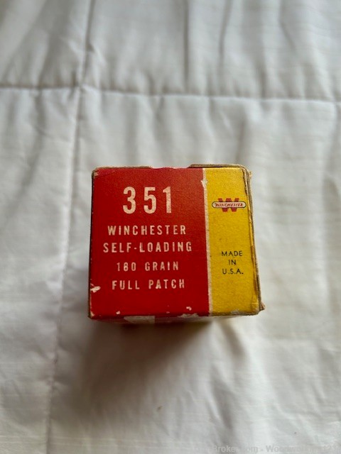Winchester 351 S.L. 180 Gr. Full Patch (50 rnds) - 1 box-img-3