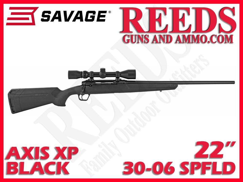 Savage Axis XP Weaver Scope Combo Black 30-06 Spfld 22in 57264-img-0