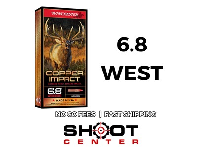 WINCHESTER COPPER IMPACT 6.8 WESTERN 162GR 20 ROUNDS NoCCFees FAST SHIPPING