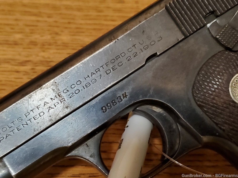 Colt 1908 .380acp Hammerless pistol 1-mag No Box $.01 start-img-15