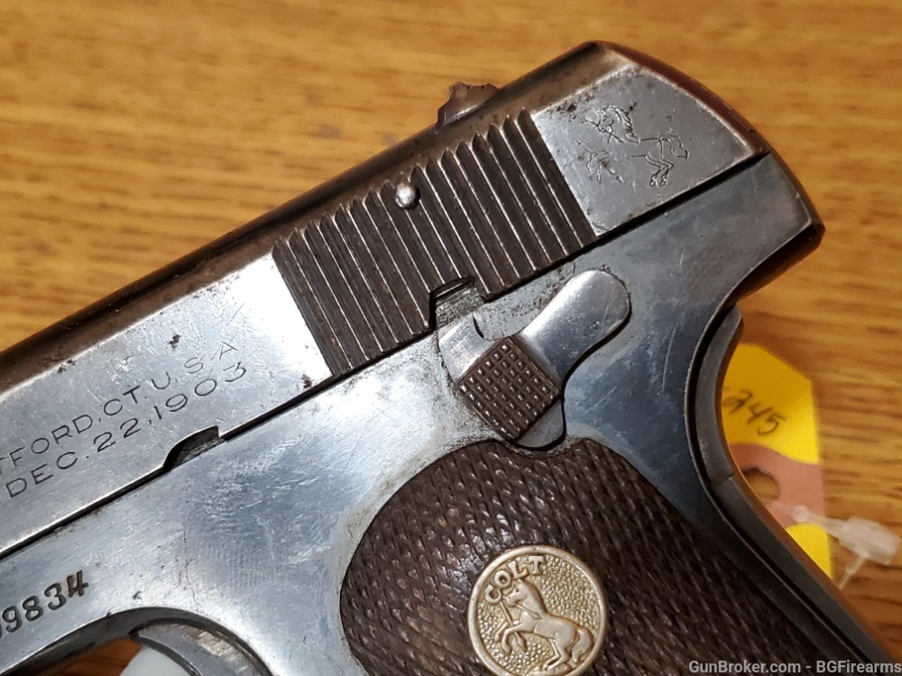 Colt 1908 .380acp Hammerless pistol 1-mag No Box $.01 start-img-17