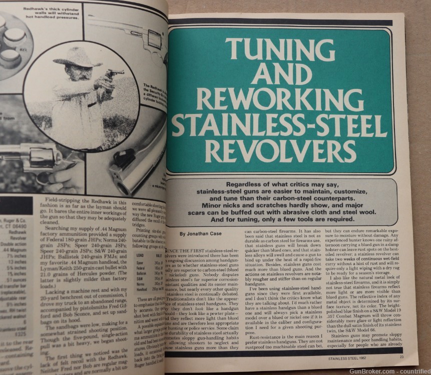 1982 Shooting Times Stainless Steel Handguns Issue, 114 Pages-img-4