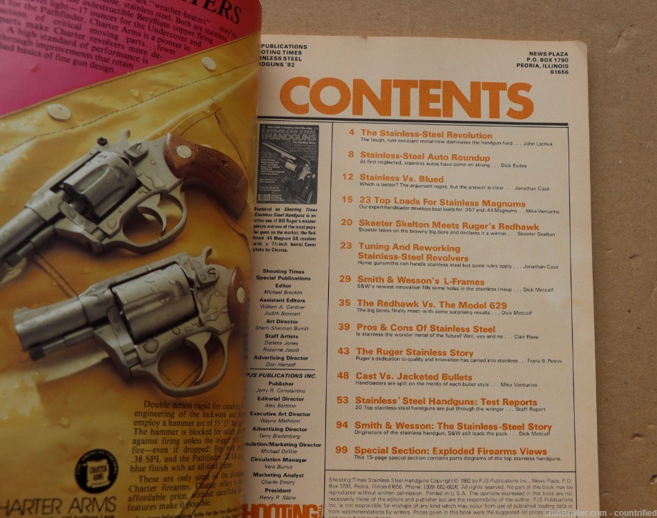 1982 Shooting Times Stainless Steel Handguns Issue, 114 Pages-img-2