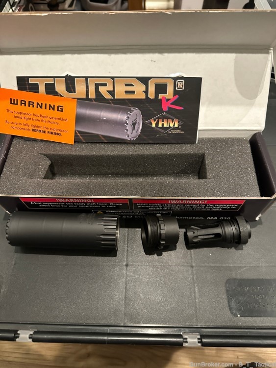 YHM Yankee Hill Machine Co. Suppressor Turbo K Silencer 5.56mm .223 1/2" 28-img-2