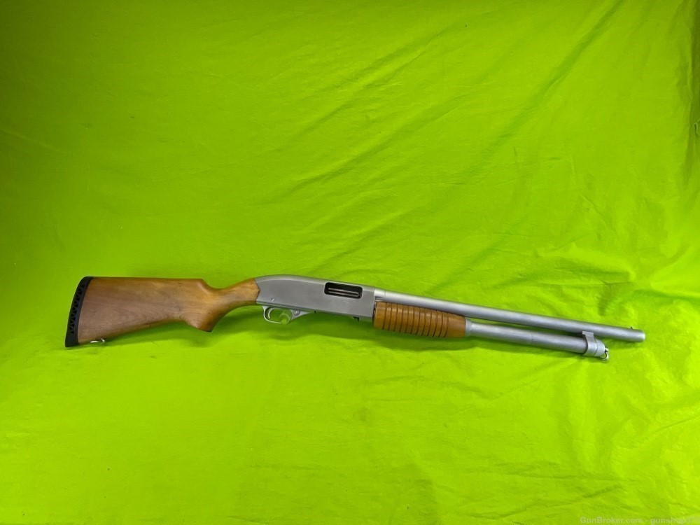 Winchester 1200 Police Defender Marine Satin Stainless SS 12 Ga 18 In Riot-img-0
