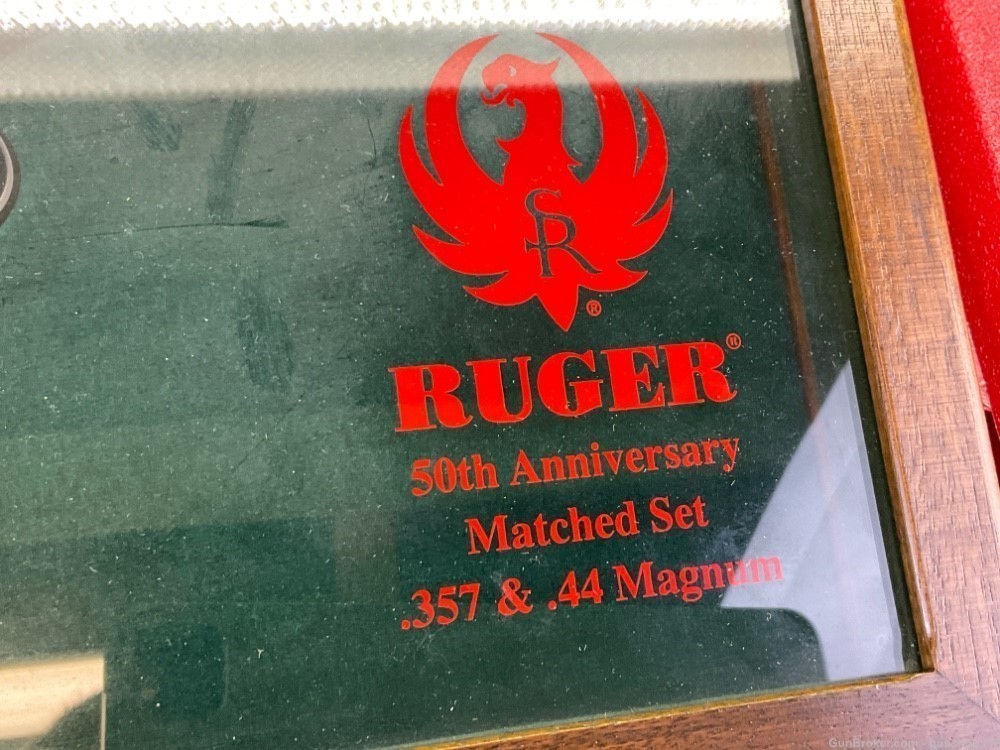 Ruger Blackhawk Super Flat Top 50th Anniversary Set Display Stag 44 357 Mag-img-1