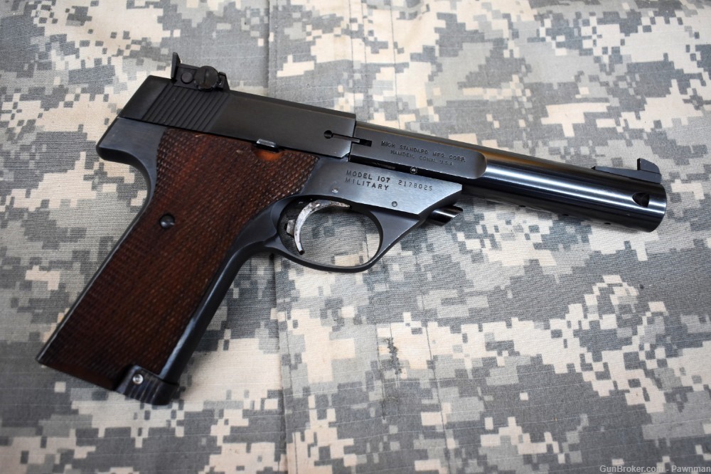 High Standard Supermatic Tournament model 107 Military in .22 LR made 1970-img-5