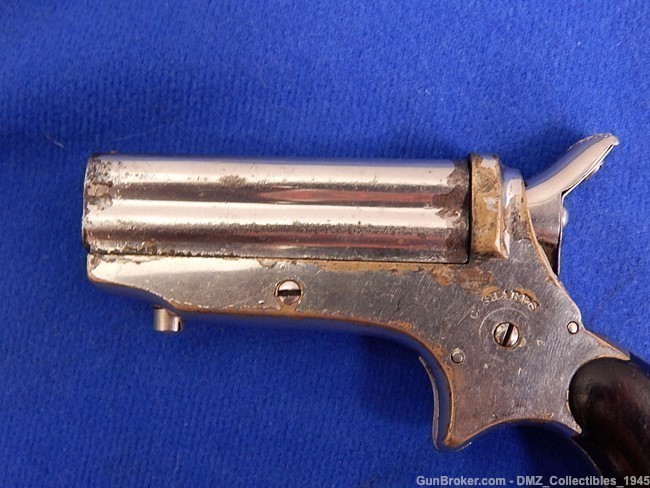 Antique 1860s 22 Caliber 4 Barrel Pepperbox Deringer Derringer Gun-img-5