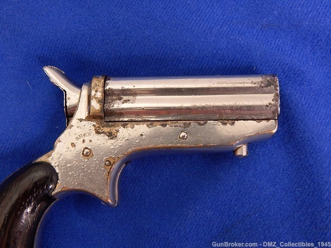 Antique 1860s 22 Caliber 4 Barrel Pepperbox Deringer Derringer Gun-img-8