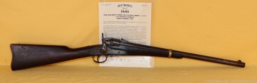 Very Rare Civil War Joslyn Model 1862 Transitional Cavalry Carbine c. 1863-img-0
