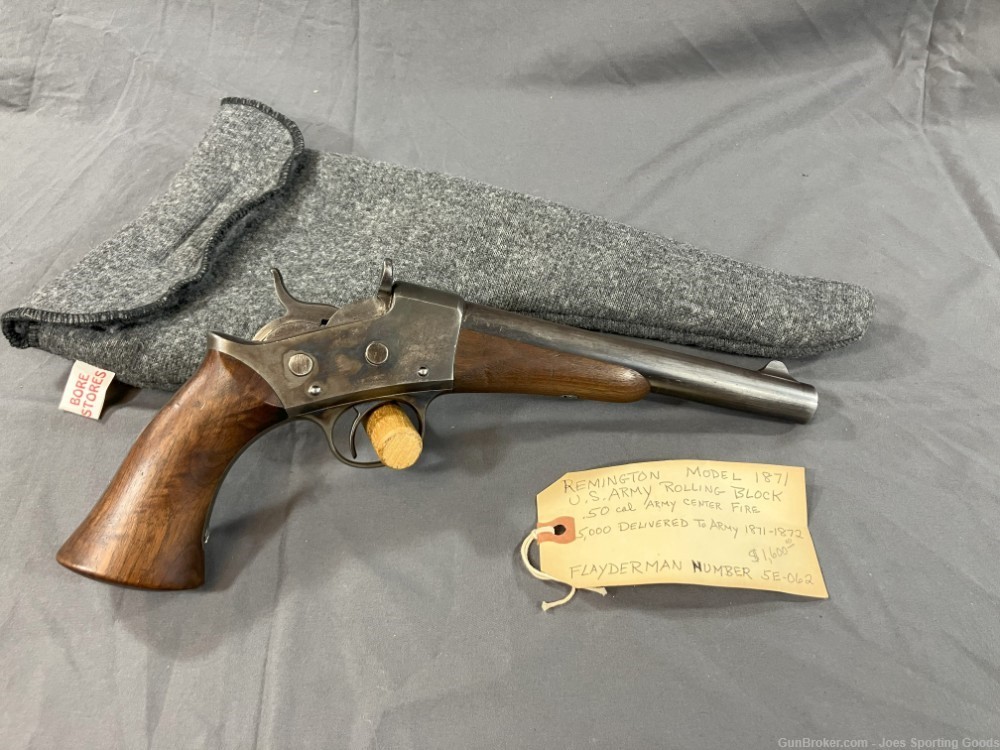 Remington Model 1871 -  .50 Caliber Rolling Block Pistol 5000 Made-img-0