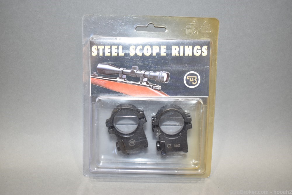 5 Packs NOS CZ 550 Steel Scope Rings Blister Pack 19003-img-2