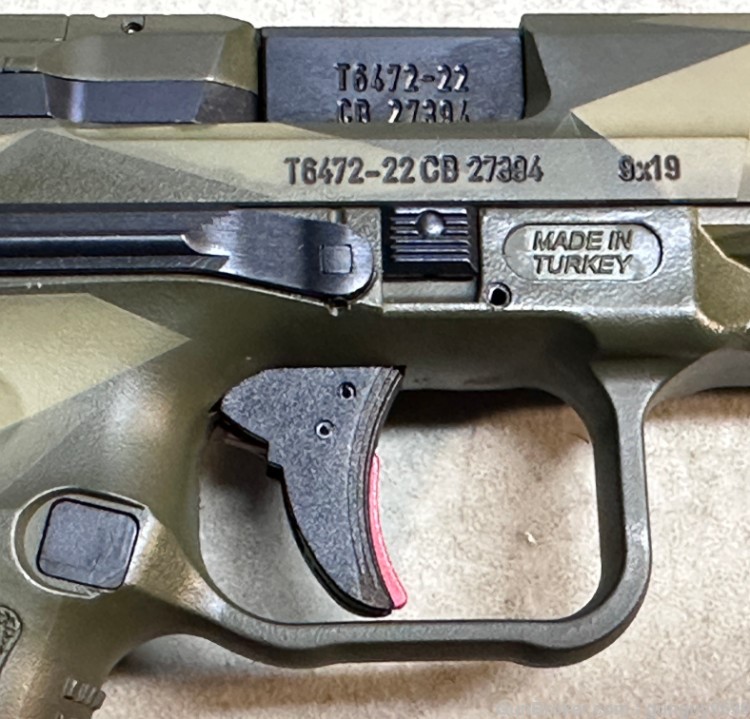 RARE No ReSeRvE Canik TP9 Elite SC 9mm 12/15+1 Splinter Green Camo Package-img-21