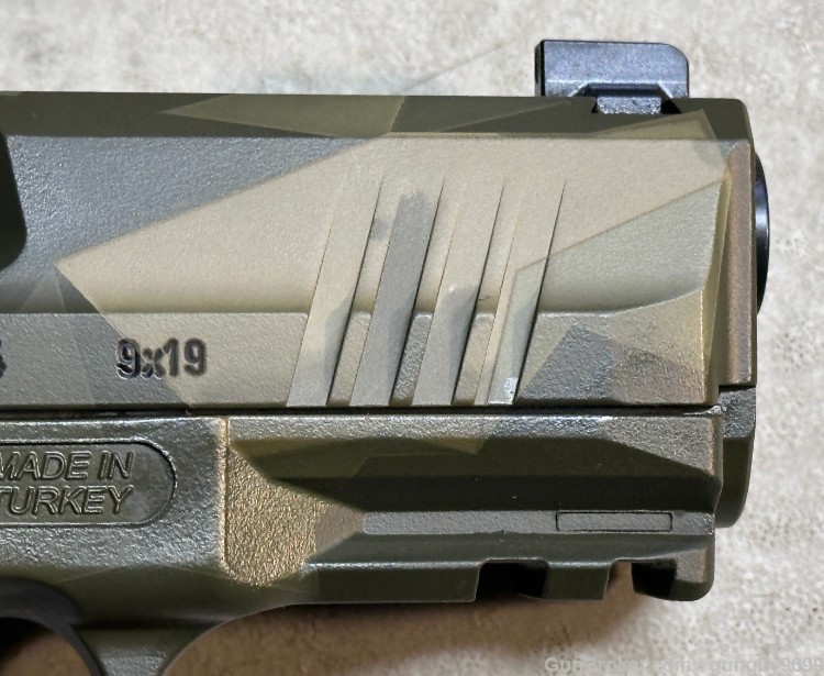 RARE No ReSeRvE Canik TP9 Elite SC 9mm 12/15+1 Splinter Green Camo Package-img-24
