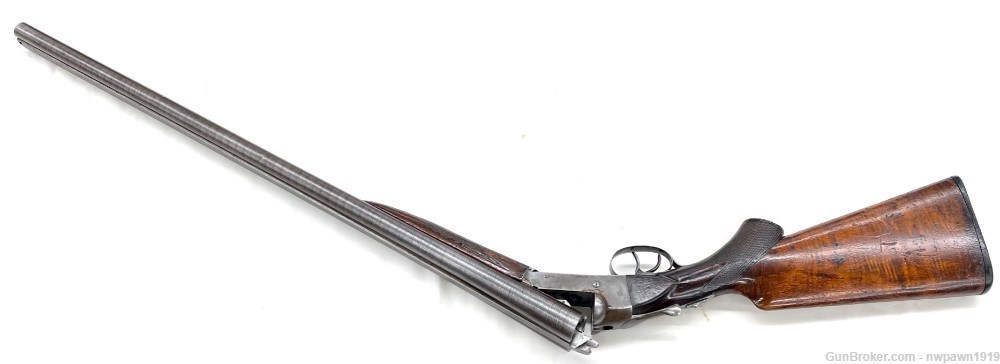 Hopkins & Allen 12 GA Double Barrel Side by Side Shotgun -img-2