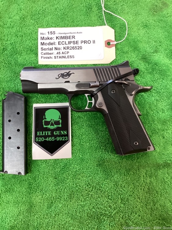 Kimber Eclipse pro 2 .45acp penny 1911 clean -img-2