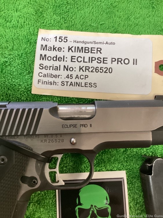 Kimber Eclipse pro 2 .45acp penny 1911 clean -img-3