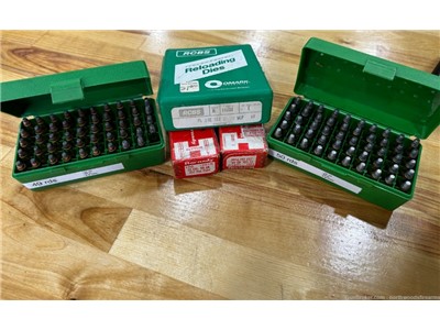 25/20 (99) LOADED RDS RCBS DIE SET AND 200 60GR HORNADY PROJECTILES