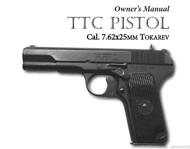 Romanian TTC Tokarev Pistol - 7.62x25 - Parts, Use & Maintenance Manual-img-0
