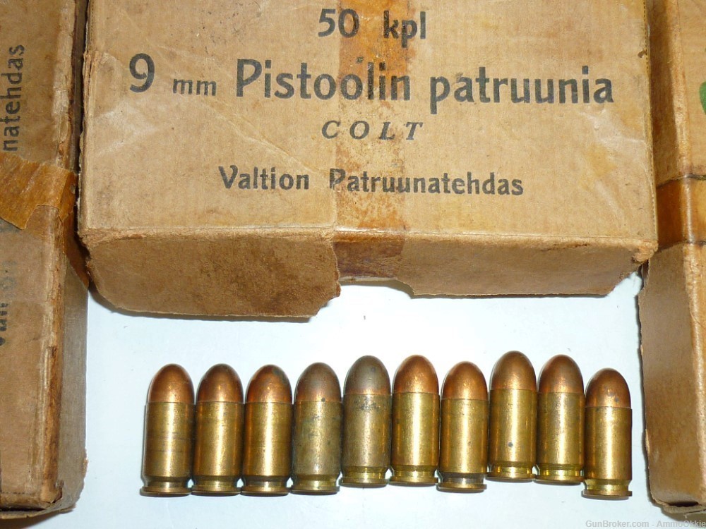 10rd - 1942 FINLAND 380 ACP - Pistoolin Patruunia Colt - WW2 380 Auto-img-20