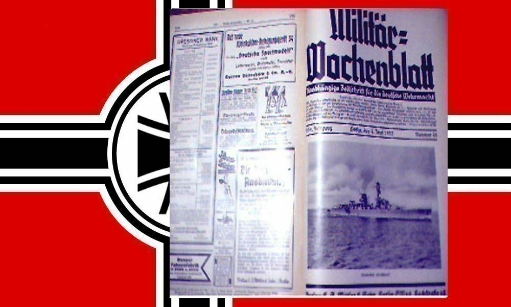 GERMAN MILITARY WEEKLY MAGAZINE ORIGINAL CUSTOM BOUND SET WW2-img-3